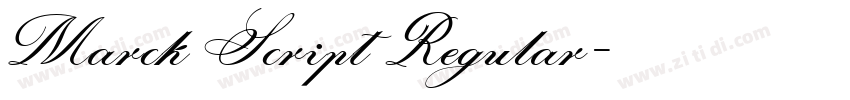 Marck Script Regular字体转换